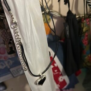 Black Heart Pendant Necklace